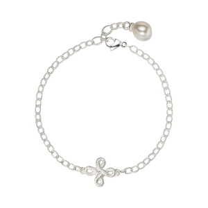 Brigitte Adolph Pique Dame Armband Pique Dame mit Perle in Silber 2723-AG-SW-1 bei Juwelier Triebel in Bamberg