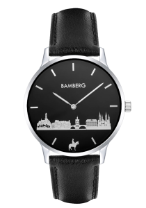 Bamberg Uhr Bamberg Uhr 40 mm 40-G2-silber-schwarz-LB bei Juwelier Triebel in Bamberg