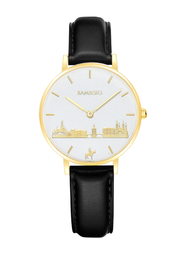 Bamberg Uhr Bamberg Uhr 32 mm 32-G1-gelbgold-weiß-LB bei Juwelier Triebel in Bamberg