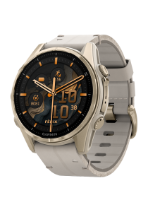 Garmin fēnix® 8 - 43 mm AMOLED Nebelgrau/Softgold 010-02903-40 bei Juwelier Triebel in Bamberg