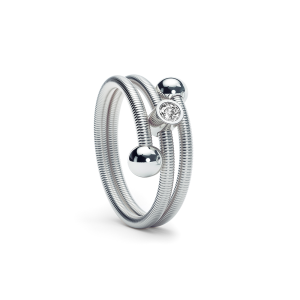 Niessing Colette C Embrace Ring 2-fach mit Fassung Platinum N371932 bei Juwelier Triebel in Bamberg