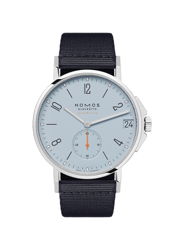 NOMOS Glashütte Ahoi Ahoi Neomatik 38 Datum Sky 526 bei Juwelier Triebel in Bamberg