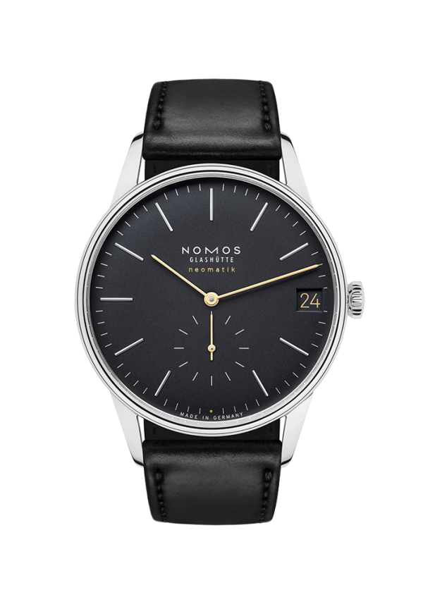 NOMOS Glashütte Orion Orion Neomatik 41 Datum New Black 366 bei Juwelier Triebel in Bamberg