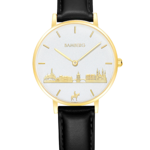 Bamberg Uhr Bamberg Uhr 32 mm 32-G1-gelbgold-weiß-LB bei Juwelier Triebel in Bamberg