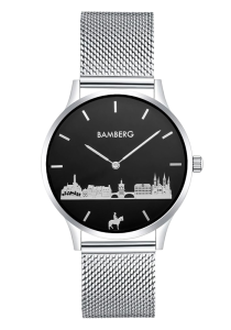 Bamberg Uhr Bamberg Uhr 40 mm 40-G2-silber-schwarz-MB bei Juwelier Triebel in Bamberg