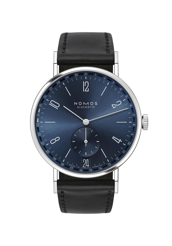 NOMOS Glashütte Tangente Tangente 2Date Blau 136 bei Juwelier Triebel in Bamberg