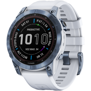 Garmin fēnix fēnix® 7 Sapphire Solar Edition blau/steinweiss 010-02540-25 bei Juwelier Triebel in Bamberg