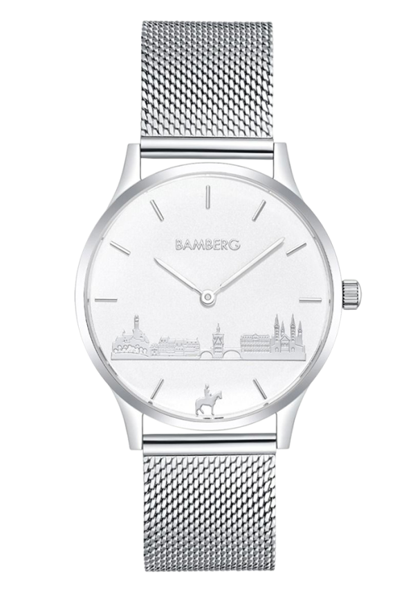 Bamberg Uhr Bamberg Uhr 36 mm 36-G2-silber-weiß-MB bei Juwelier Triebel in Bamberg