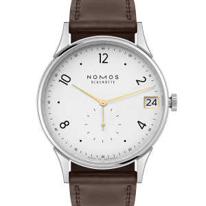 NOMOS Glashütte Minimatik Minimatik 39 Datum Gold 1251 bei Juwelier Triebel in Bamberg