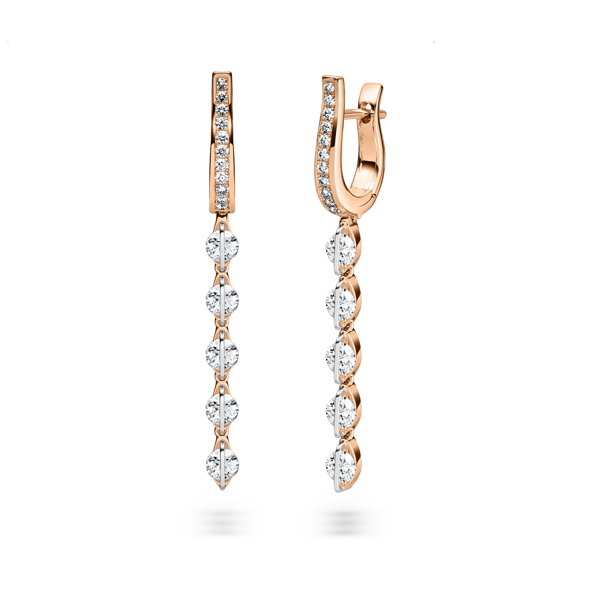 Schaffrath LIBERTÉ Ohrhänger in Roségold mit Diamanten